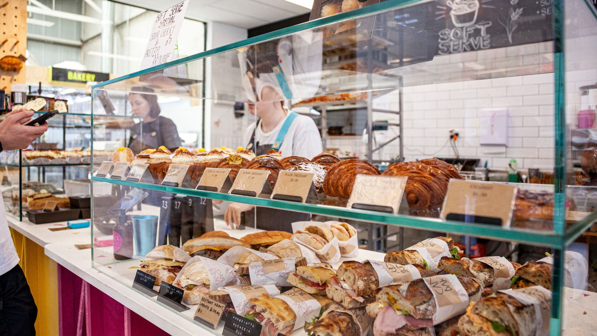 Lunch counter at Candied Bakery