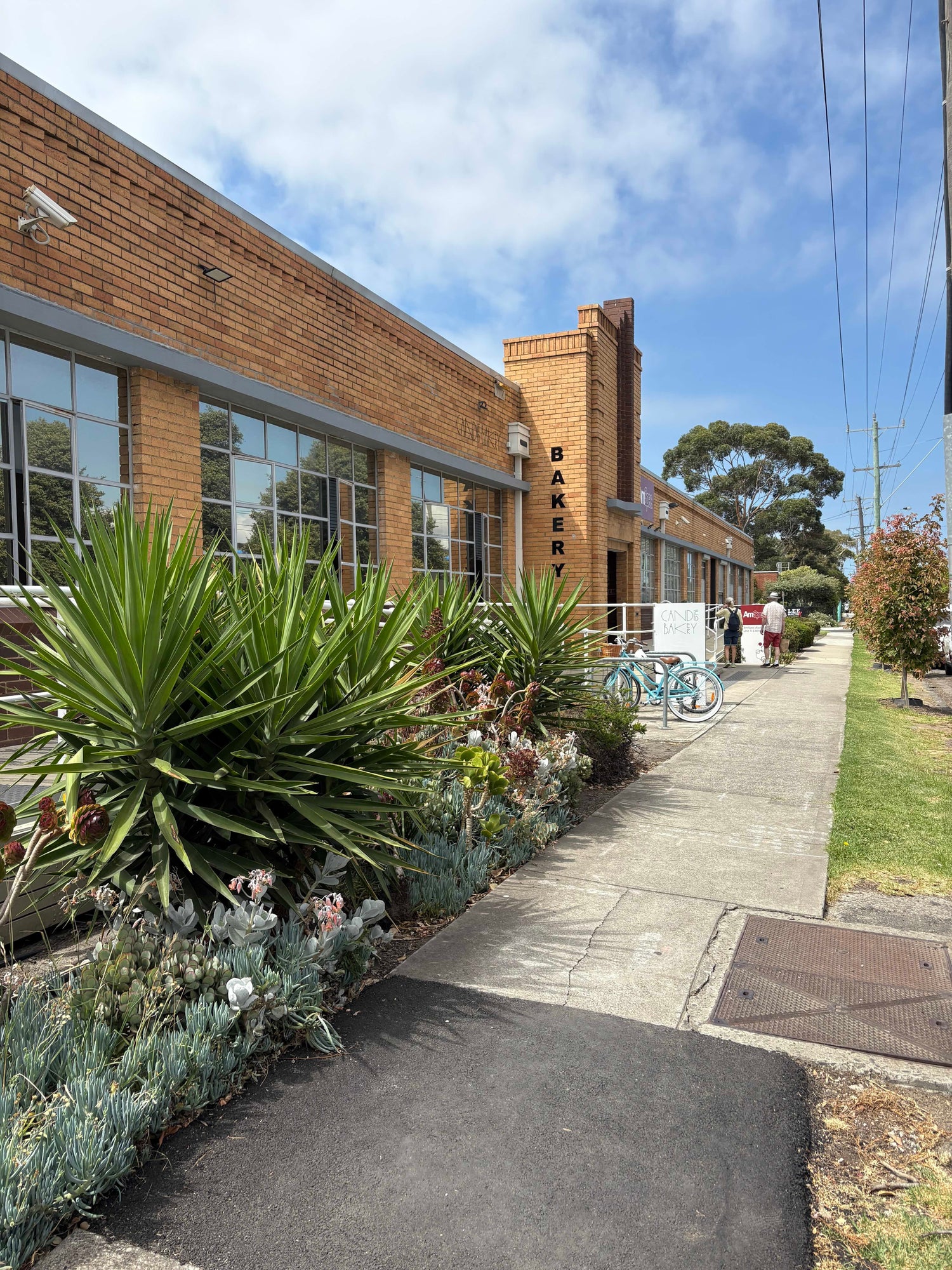 Outside Candied Bakery in Spotswood