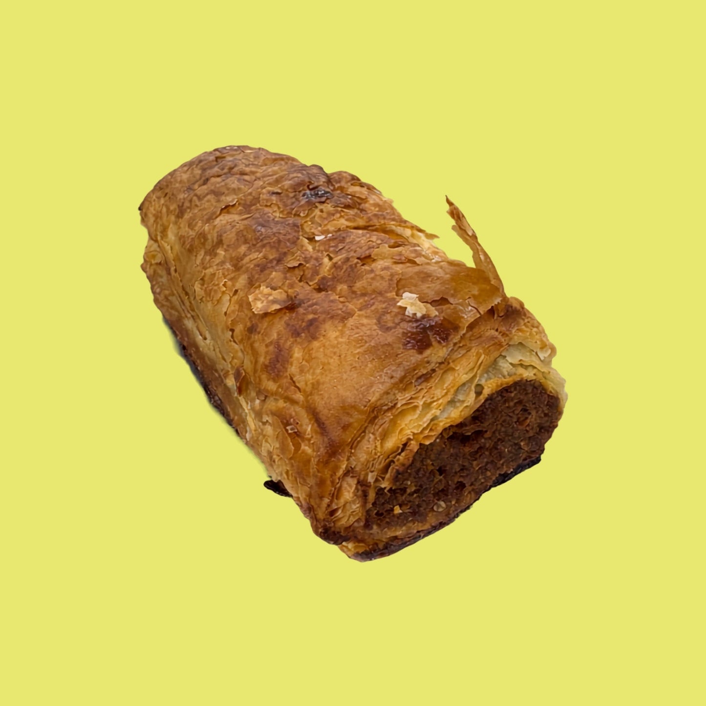Organic Beef Sausage Roll with Flaky Pastry